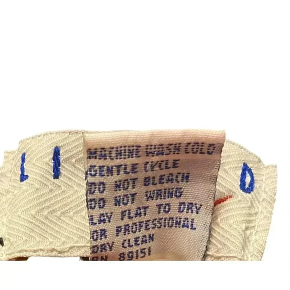 VTG Limited Too Girls 90s Plaid Striped Vest Button Front Size 16 Red Navy Green - Picture 7 of 7